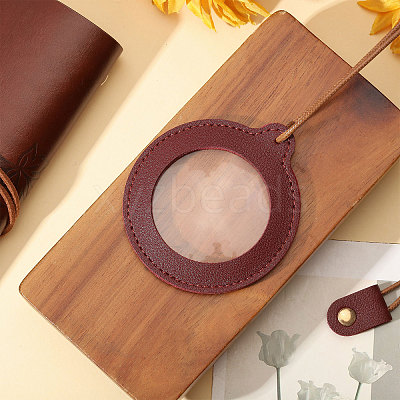 2Pcs Neck Wear Magnifying Glass AJEW-CA0005-27C-1