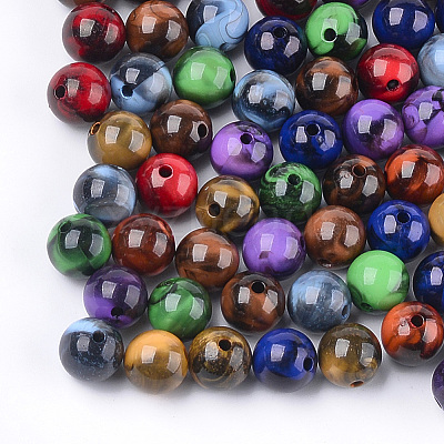 Acrylic Beads OACR-S029-018D-1