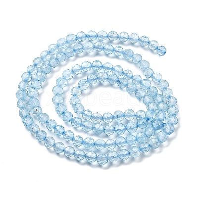 Natural Blue Topaz Beads Strands X-G-H079-A02-03-1