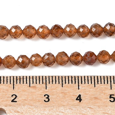 Natural Garnet Beads Strands G-F509-13-4mm-01-1