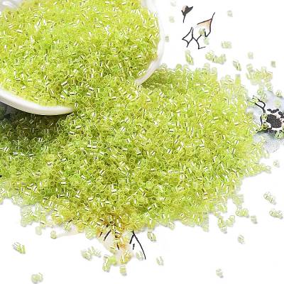 Transparent Colours Glass Seed Beads SEED-H003-01G-1