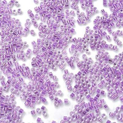 Transparent Inside Colours Glass Seed Beads SEED-H003-04E-1