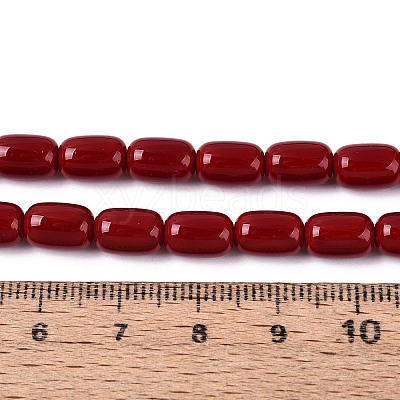Opaque Glass Beads Strands GLAA-T028-14P-A03-1
