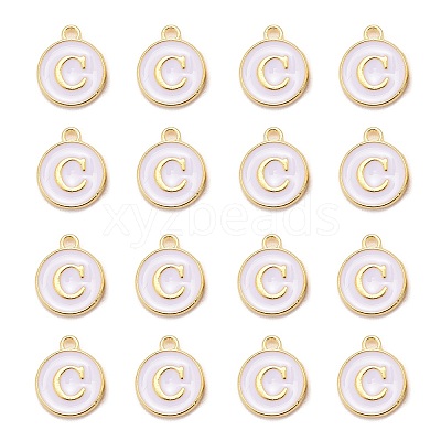 Golden Plated Alloy Charms LS-ENAM-S118-01C-1