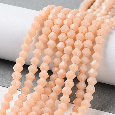 Opaque Solid Color Imitation Jade Glass Beads Strands EGLA-A039-P4mm-D06-1