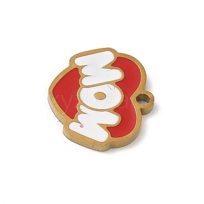 Mother's Day 304 Stainless Steel Enamel Charms LS-STAS-P388-19I-G-1