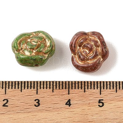 Baking Paint Glass Beads DGLA-G004-01O-1