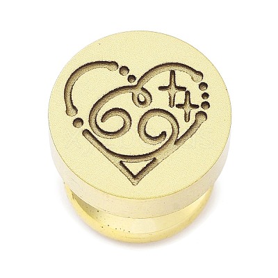 Constellation Golden Tone Wax Seal Brass Stamp Heads STAM-P002-02G-04-1