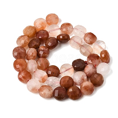 Natural Red Rabbit Hair Rutilated Quartz Beads Strands GG-CBA4808-D01-01-1