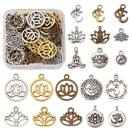 Tibetan Style Alloy Pendants TIBEP-CD0001-01-1