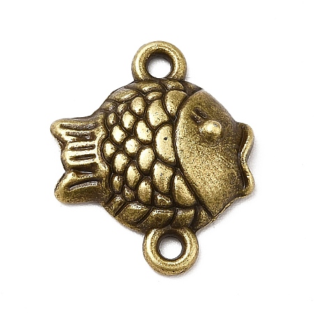 Tibetan Style Alloy Connector Charms PALLOY-M198-19AB-1