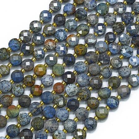 Natural Blue Agate Beads Strands G-K389-B50-01-1