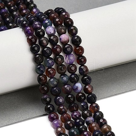 Natural Agate Beads Strands G-C082-A01-23-1