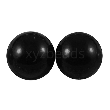 ABS Plastic Imitation Pearl Cabochons SACR-S738-12mm-Z25-1