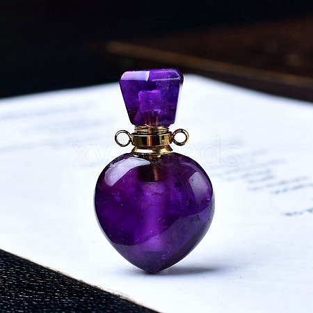 Natural Amethyst Perfume Bottles PW-WGACEC4-03-1