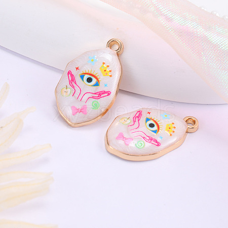 Alloy Enamel Pendants PW-WGEA8C0-05-1