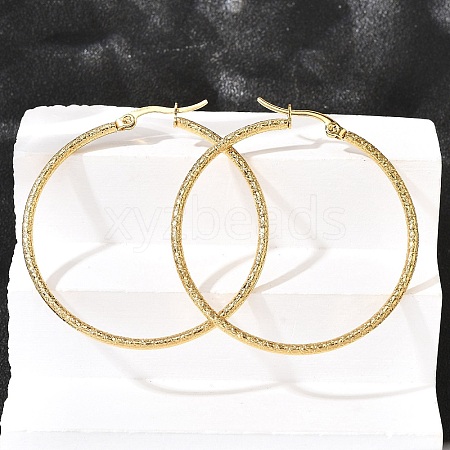 201 Stainless Steel Hoop Earrings EJEW-Q026-07G-1