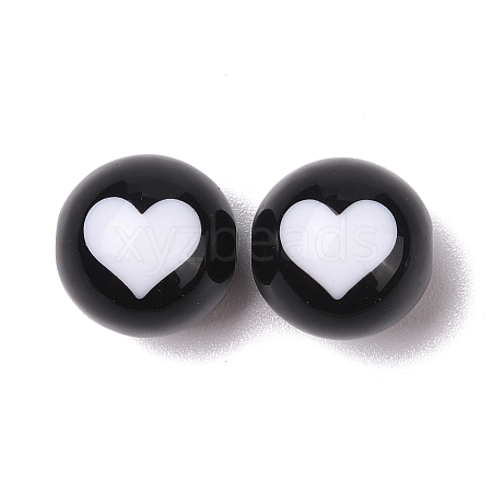 Two-Tone Acrylic Beads OACR-U003-02D-1