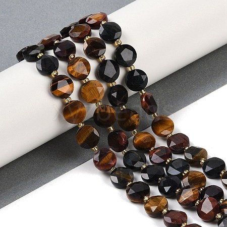 Natural Tiger Eye Beads Strands G-C116-A31-01-1