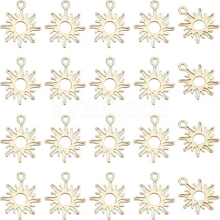 SUPERFINDINGS 20Pcs Brass Charms FIND-FH0004-01-1