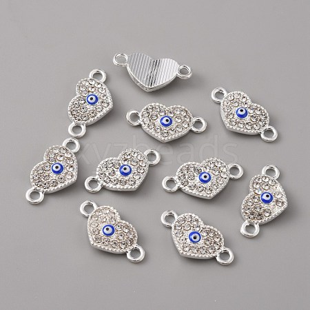 Alloy Enamel Evil Eye Connector Charms FIND-TAC0017-02F-1