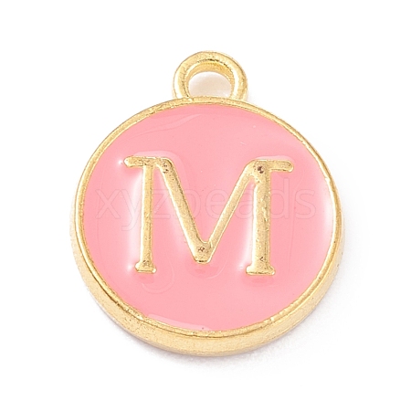 Golden Plated Alloy Enamel Charms ENAM-Q437-14M-1