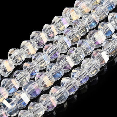 Electroplate Glass Beads Strands EGLA-S176-07B-A01-1