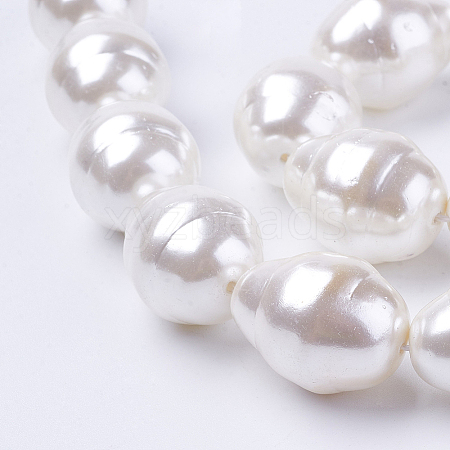 Shell Pearl Beads Strands BSHE-L035-A02-1