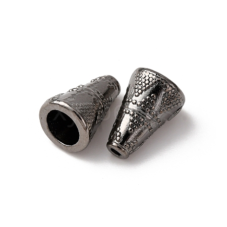 Tibetan Style Cone Alloy Bead Caps TIBE-Q044-13B-RS-1