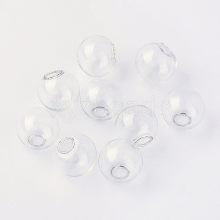 Round Mechanized One Hole Blown Glass Globe Ball Bottles X-BLOW-R001-10mm-1