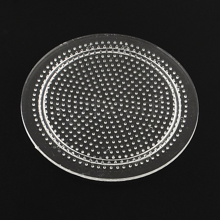 Flat Round Pegboards for 3x2.5mm Mini Fuse Beads LS-DIY-Q009-06-1