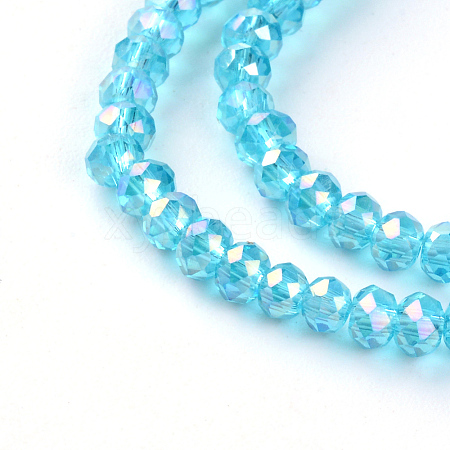 Electroplate Glass Beads Strands LS-EGLA-R048-2mm-08-1
