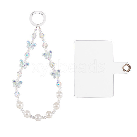 Resin Beads Mobile Straps AJEW-TAC0006-10D-1