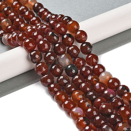 Natural Agate Beads Strands G-M437-B01-01K-1