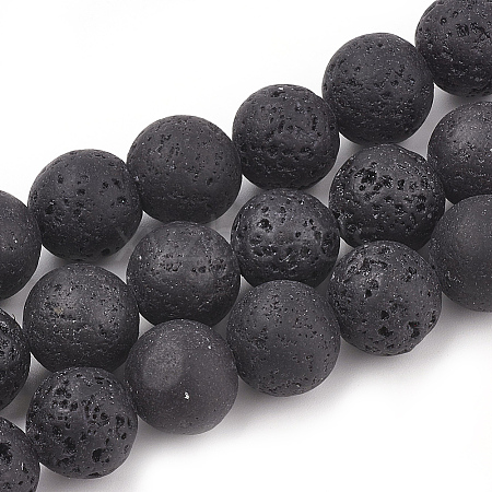 Natural Lava Rock Beads Strands G-S277-12mm-01-1