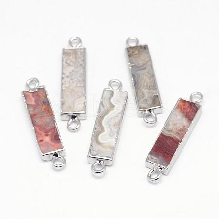 Natural Mexico Agate Links connectors G-G906-31P-1