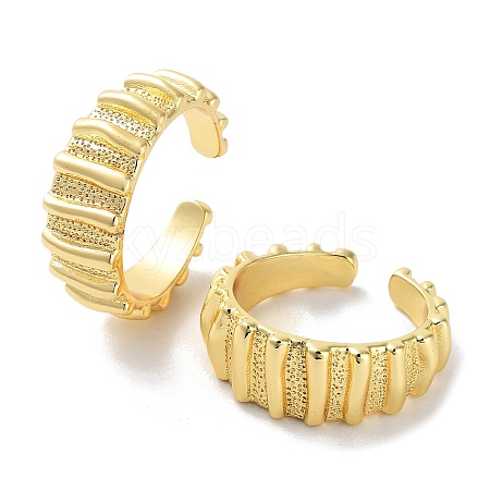 Brass Open Cuff Ring RJEW-E292-16G-1