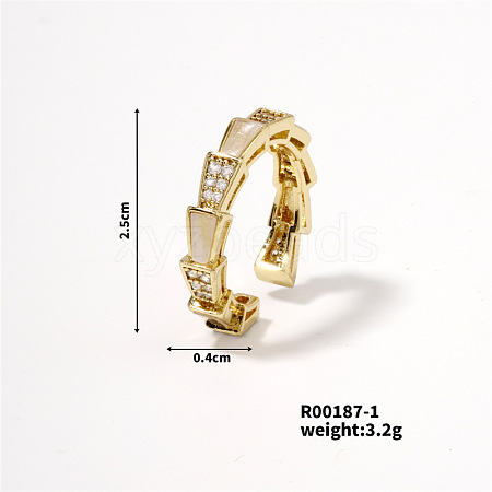 Irregular Open Ring Cool Fashion Luxury Trendy Chic Elegant Ring AS4939-1-1