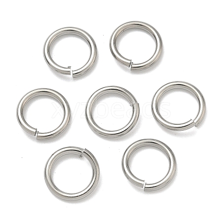 Non-Tarnish 304 Stainless Steel Open Jump Rings X-STAS-R065-38-1