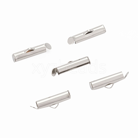 Iron Slide On End Clasp Tubes X-IFIN-R212-1.6cm-P-1