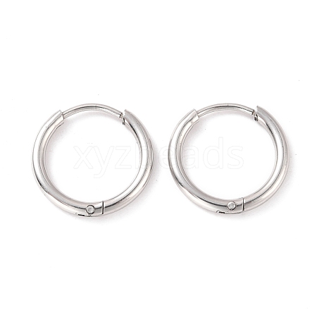 304 Stainless Steel Huggie Hoop Earrings for Women EJEW-F280-07B-P-1
