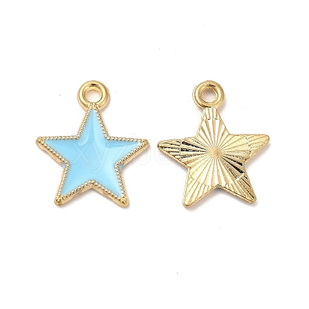 Alloy Enamel Pendants ENAM-C005-01G-02-1