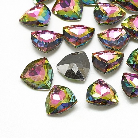 DIY Pointed Back K9 Glass Rhinestone Cabochons RGLA-T071-12mm-001VO-1