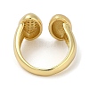 Rack Plating Brass Micro Pave Cubic Zirconia Cuff Finger Rings for Women RJEW-C114-19D-G-3