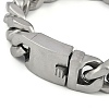 304 Stainless Steel Cuban Link Chain Bracelets for Men BJEW-B102-06P-2