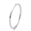 Non-Tarnish 1mm Polished Plain Dome Finger Ring for Girl Women RJEW-C012-02A-P-3