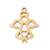 201 Stainless Steel Pendants STAS-F316-07G-1