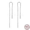 Anti-Tarnish Rhodium Plated 925 Sterling Silver Threader Earrings STER-N0001-027-5