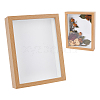 Wood with Paper Dried Flower Photo Frame AJEW-WH0314-109A-1