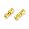 Brass Screw Clasps KK-TAC0003-05G-9